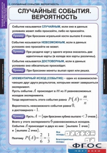Комплект таблиц. Теория вероятностей и математическая статистика. - fgospostavki.ru - Лесной