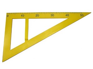 Угольник классный пластмассовый (30 и 60 градусов ) - fgospostavki.ru - Лесной