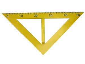 Угольник классный пластмассовый (45 и 45 градусов) - fgospostavki.ru - Лесной