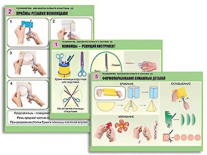 Комплект таблиц "Технология. Обработка бумаги и картона-2" (8 таблиц, А1, ламинированные, с раздаточным материалом) - fgospostavki.ru - Лесной