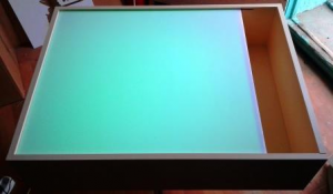 Планшет для рисования песком с RGB подсветкой (80х60 см) - fgospostavki.ru - Лесной