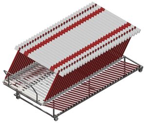 Тележка для барьеров на колесиках - fgospostavki.ru - Лесной