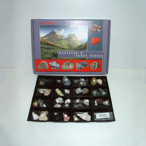 Демонстрационная коллекция "Минералы и горные породы" (40 видов) - fgospostavki.ru - Лесной