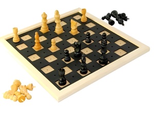 Шахматы тактильные (34х34 см) - fgospostavki.ru - Лесной