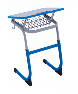 Парта одноместная регулируемая по высоте (наклонная столешница) с антивандальной кромкой - fgospostavki.ru - Лесной