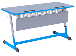 Парта NOMAD двухместная регулируемая по высоте с антивандальной кромкой - fgospostavki.ru - Лесной