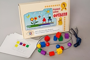 Игровой набор Фребеля "Бусы-шнуровка" (серия "Эксперимент") - fgospostavki.ru - Лесной