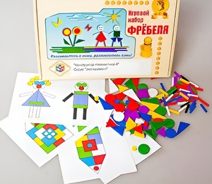 Игровой набор Фребеля "Конструктор плоскостной-4" (Серия "Эксперимент") - fgospostavki.ru - Лесной