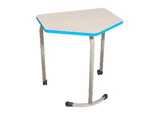 Стол мобильный модульный трапециевидный FLEXY с антивандальной кромкой - fgospostavki.ru - Лесной