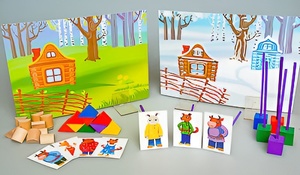 Игровой набор Фребеля "Заюшкина избушка" (серия "Сказочный мир". Выпуск 1) - fgospostavki.ru - Лесной