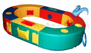 Манеж овальный 150х100х30 см (без мягкого дна) - fgospostavki.ru - Лесной