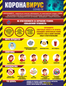 Плакат "Коронавирус" (вариант 1) - fgospostavki.ru - Лесной