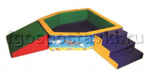 Сухой бассейн "Морская крепость" 1,5х1,2 метра - fgospostavki.ru - Лесной