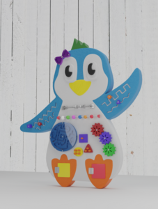 Бизиборд «Радостный пингвин» - fgospostavki.ru - Лесной