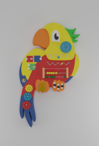 Бизиборд «Разноцветный попугай» - fgospostavki.ru - Лесной