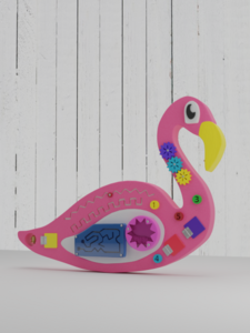 Бизиборд «Розовый фламинго» - fgospostavki.ru - Лесной