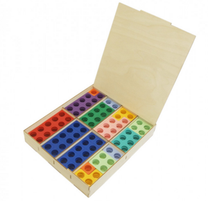 Нумирошка. Набор цветных пластиковых форм 80 шт. в коробке по методике Нумикон - fgospostavki.ru - Лесной