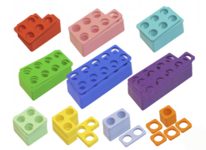 Нумирошка. Набор цветных пластиковых форм 100 шт. по методике Нумикон - fgospostavki.ru - Лесной