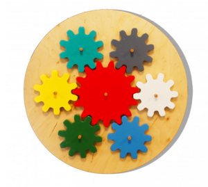 Бизиборд «Цветные шестеренки» - fgospostavki.ru - Лесной
