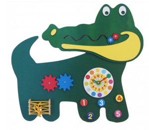 Бизиборд «Зеленый крокодил» - fgospostavki.ru - Лесной