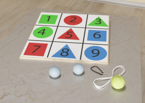 Мишень напольная цветная с цифрами - fgospostavki.ru - Лесной