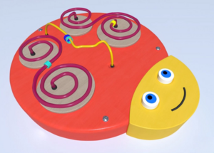 Настенный игровой элемент в виде головы гусеницы - fgospostavki.ru - Лесной