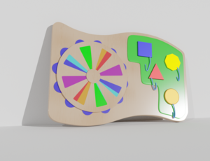 Тактильно-развивающая панель «Яркие краски» - fgospostavki.ru - Лесной