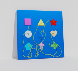 Тактильно-развивающая панель «Геометрия» - fgospostavki.ru - Лесной