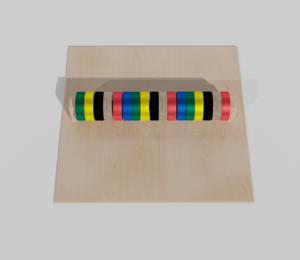 Тактильно-развивающая панель с разноцветными кругами - fgospostavki.ru - Лесной