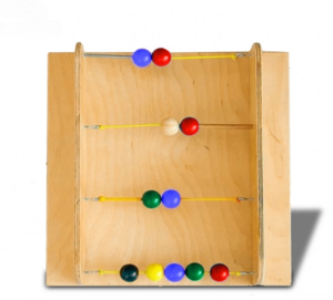 Тактильно-развивающая панель с текстурами и радужными шариками - fgospostavki.ru - Лесной