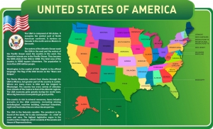 Стенд "United States Of America" - fgospostavki.ru - Лесной