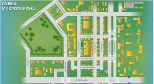 Магнитно-маркерная доска "Схема микрорайона" - fgospostavki.ru - Лесной