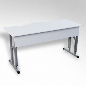 Стол 'Архимед ТР' 2-х местный регулируемый с эргономичной столешницей - fgospostavki.ru - Лесной