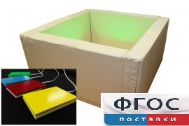 Сухой бассейн вибромузыкальный с клавишами управления (217х217х66 сантиметров) - fgospostavki.ru - Лесной