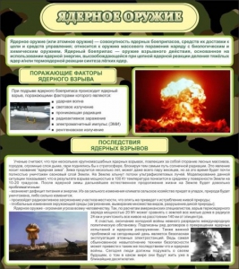 Стенд "Ядерное оружие" - fgospostavki.ru - Лесной