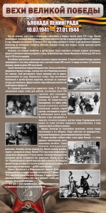 Стенд "Блокада Ленинграда" - fgospostavki.ru - Лесной