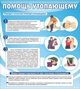 Стенд "Помощь утопающему" - fgospostavki.ru - Лесной