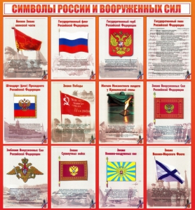 Стенд "Символы России и вооруженных сил" - fgospostavki.ru - Лесной