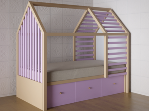 Детская кровать «Инга» - fgospostavki.ru - Лесной