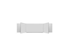 Доска магнитно-маркерная настенная пятиэлементная белая полимерная (3000*1000) - fgospostavki.ru - Лесной