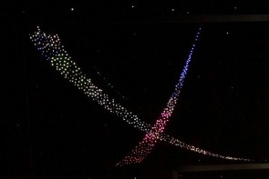 Потолок "Звездное небо с анимационным фибероптическим эффектом метеориты" - fgospostavki.ru - Лесной