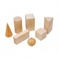 Набор "Тела геометрические" (деревянные) 14штук - fgospostavki.ru - Лесной