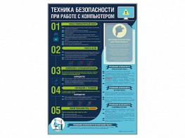 Стенд-уголок "Техника безопасности при работе на компьютере в общеобразовательных учреждениях" - fgospostavki.ru - Лесной