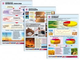 Комплект таблиц по географии "Экономика России" раздаточные (цветные, ламинированные, А4, 16 штук) - fgospostavki.ru - Лесной