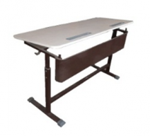 Стол ученический "Киташка - 2" двухместный регулируемый - fgospostavki.ru - Лесной