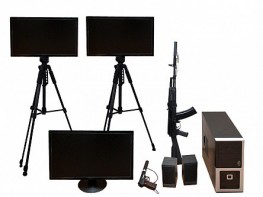 Учебно-тренировочный комплекс огневой подготовки "Стрелец-2/М" (мишень-монитор, массогабаритные макеты оружия АК и ПМ) - fgospostavki.ru - Лесной