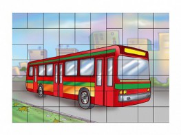 Магнитный пазл "Автобус" - fgospostavki.ru - Лесной
