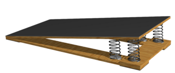Мостик гимнастический подкидной усиленный (4 пружины) - fgospostavki.ru - Лесной