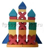 Мягкий модуль-конструктор "Башня" (21 элемент) - fgospostavki.ru - Лесной