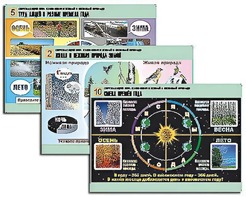 Комплект таблиц "Окружающий мир. Изменения в живой и неживой природе" (10 таблиц, А1, ламинированные) - fgospostavki.ru - Лесной